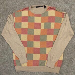 Northern Isles Sweater Soft Colors Silk Cashmere Lightweight Soft Preppy Lg